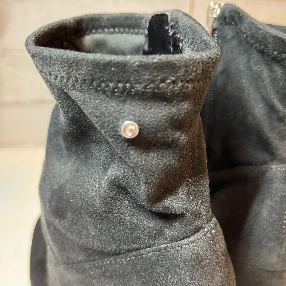 Circus Sam Edelman Carinda Black Faux Suede  Ankle Boots 8.5